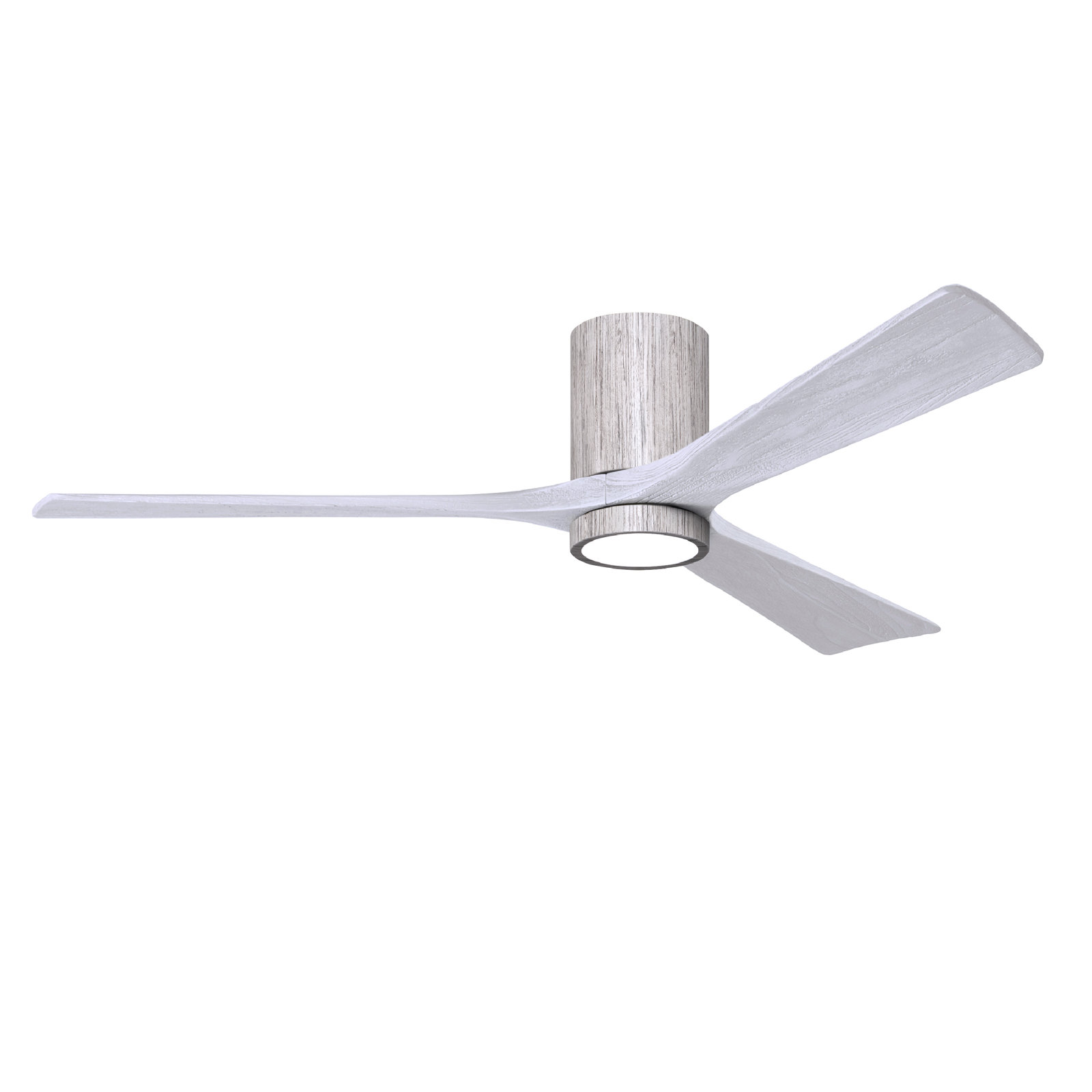 Olivier Ceiling Fan with LED Light Kit, Barn Wood Tone, 60", Matte White