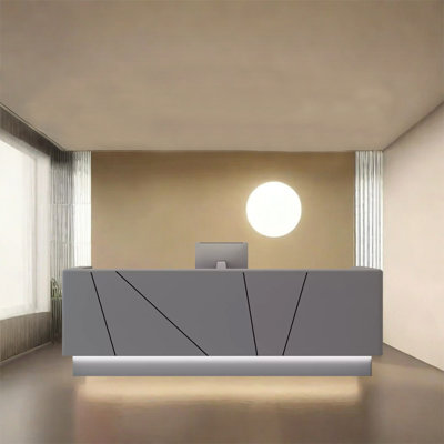 Bureau de réception rectangulaire et moderne