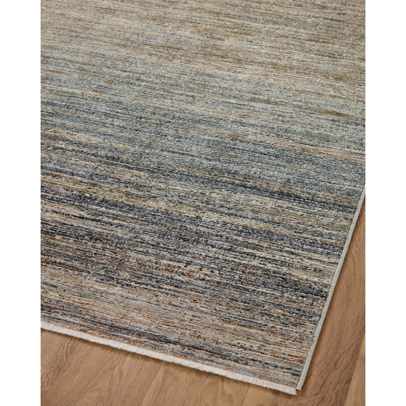 Machine Woven Polyester Area Rug in Gray, Rectangle 2'3" x 3'10"