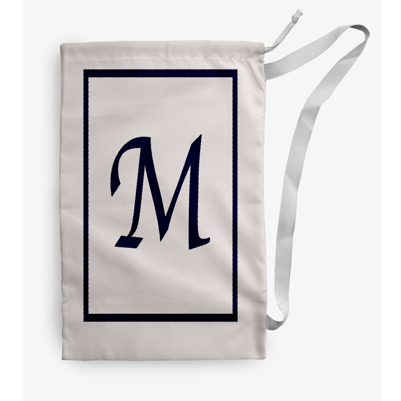 Sac à linge Monogram, Moyen (H 36 po x l 28 po), Ivoire