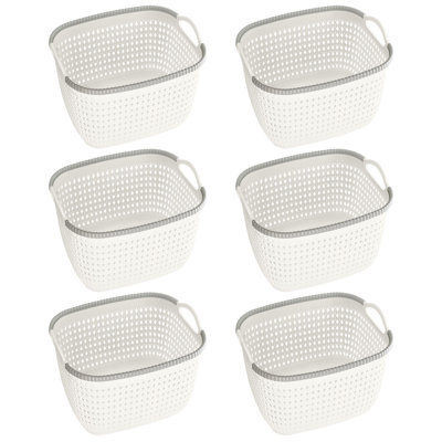 Panier en rotin, armoires de rangement pour placard, tablette, cuisine, garde-manger et salle de bain