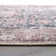 Labarbera Machine Washable Charcoal/Red Non-Slip Backing Area Rug
