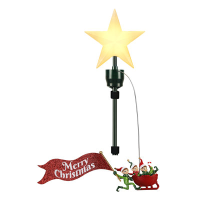 Décoration pour sommet de sapin avec bannière