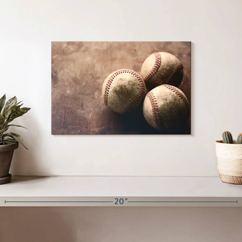 Sireci Baseball Trio, 8" H x 12" W