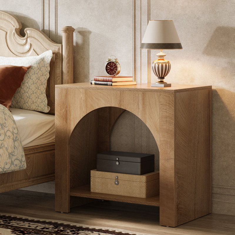 70cm W Bedside Table, Brown