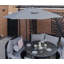 Aadit 300cm Lighted Cantilever Parasol-1619148211