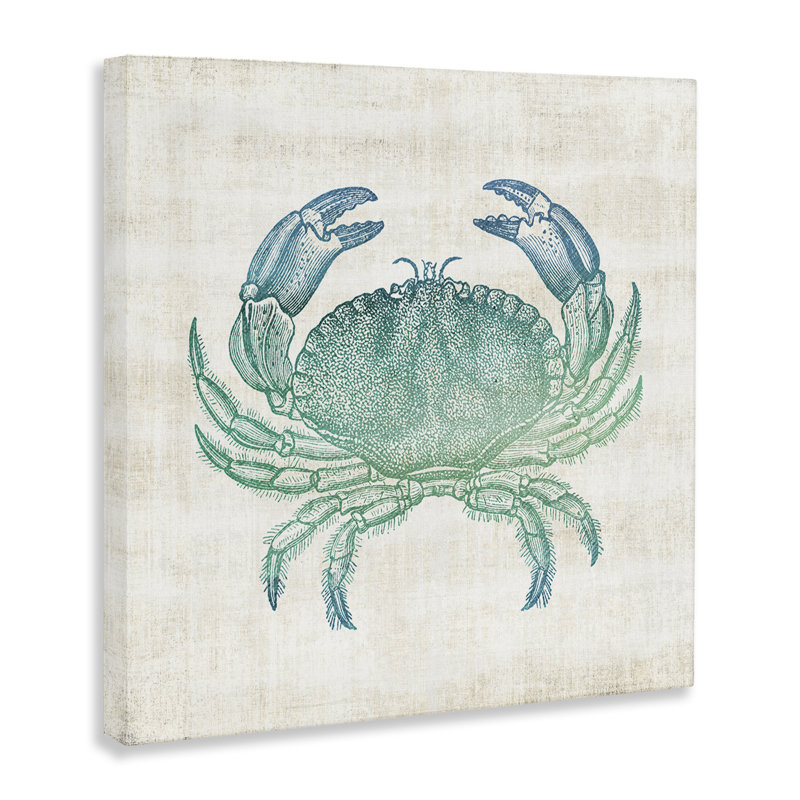 Impression sur toile Ombre Crab, design par Susan Arnot, H 24 po x l 24 po