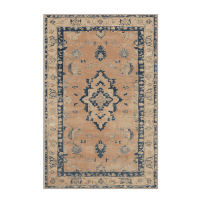 Machine Washable Overdyed Brown Area Rug