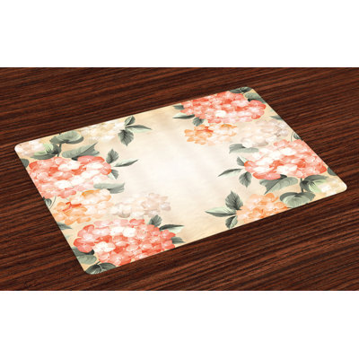 Gastelum Blooming Hydrangea Flowers Placemat