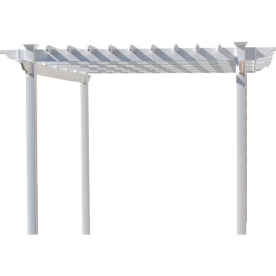Queensbrook Taquarius 9.5 Ft. W x 9.5 Ft. D Vinyl Pergola