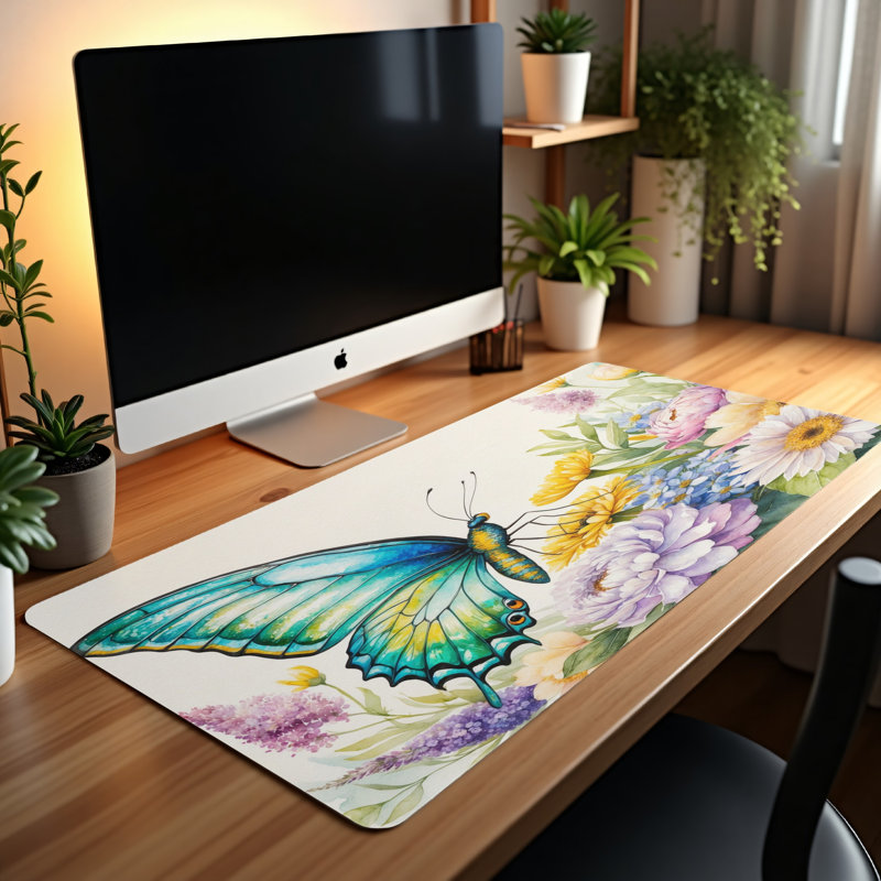 Polyester Desk Pad, 14.4x12.1