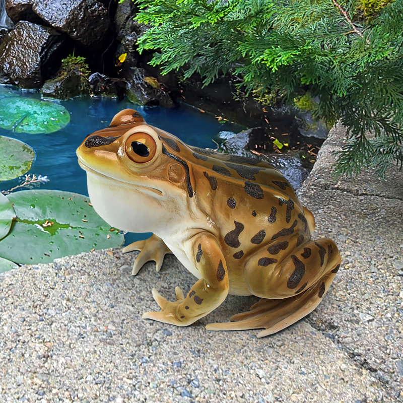 Statue Lester, la grenouille léopard