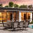 Falbo Rectangular 8 - Person Outdoor Dining Set