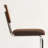 Natural Rattan Counter Height Stools Set of 2 with Solid Wood Back, 24.8'' Mid Century Modern Cesca Bar Stools, Brown Upholstery Boho Stool for Kitchen Counter with Chrome Metal Legs-831929137-831929148