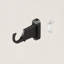Tringle à rideaux simple 1 po Aria Cage Pin-Point, sans installation de perçage, comprend les supports et la quincaillerie, 42 à 120 po, noir mat