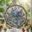Panneau de vitrail de jardin Octopus ， 12 po-819404535