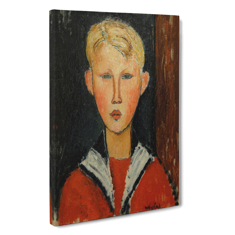 The Blue-Eyed Boy by Amedeo Modigliani - Wrapped Canvas, 50cm H x 35cm W x 3cm D
