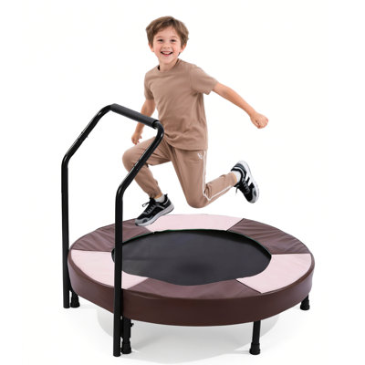 Trampoline pliable pour tout-petits 36 "avec poignée - Saut à l'intérieur pour les âges 1+