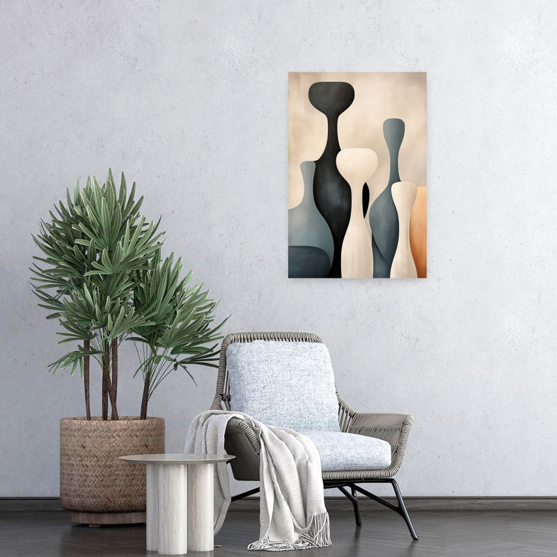 Art contemporain, art contemporain abstrait, H 24 po x l 16 po