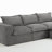 4 - Piece Upholstered Gray Chenille Modular Sectional Sofa with Removable Ottoman– Fully Compressed, No Assembly Required-1283040805