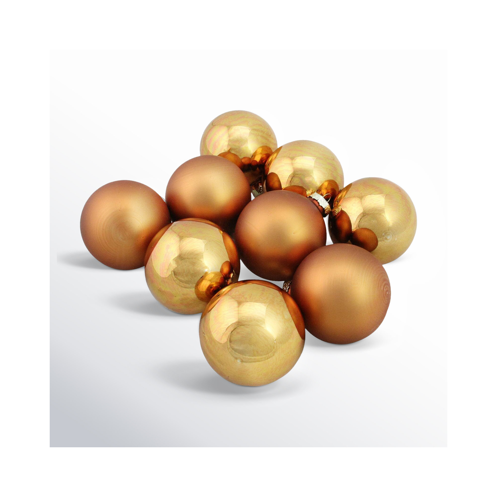 Glass Christmas Ball Ornament, Copper