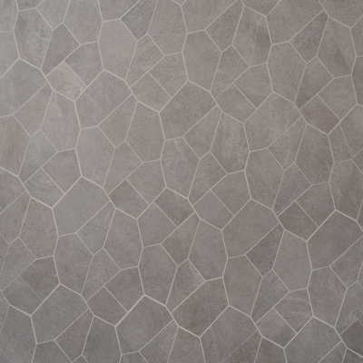 Monolith 11.81 In. X 19.68 In. Organic Pattern Matte Porcelain Mosaic Floor And Wall Tile (1.07 Sq. Ft. / Each)
