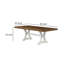 Table de salle à manger rectangulaire L 40 po x l 86 po Eya