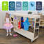 Mobile Dress Up Storage With Mirrors - Assembled