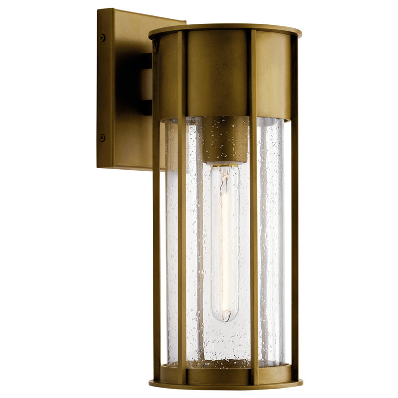 Griswalde Wall Light, Natural Brass, 15" H x 6" W x 8" D