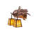 Rustic Lodge Armed Sconce