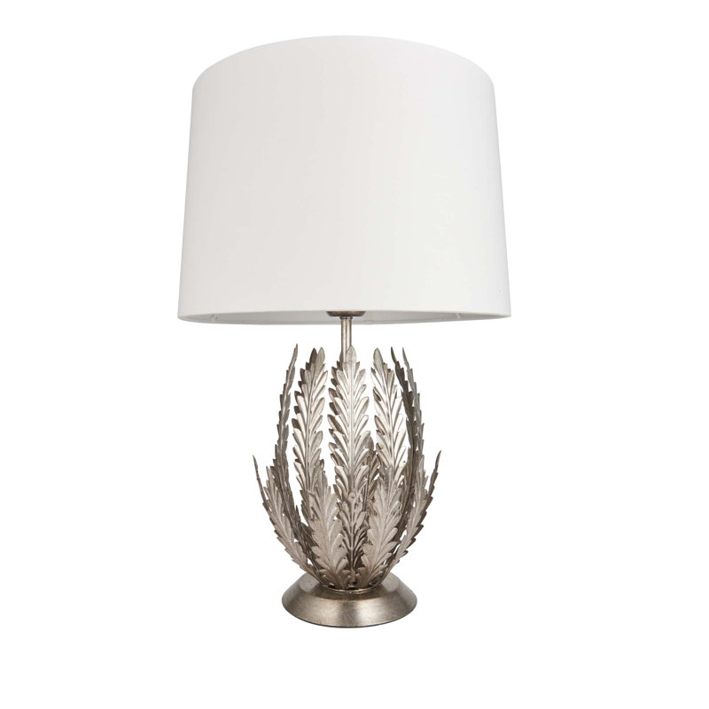 Jalynn Metal Table Lamp, Silver