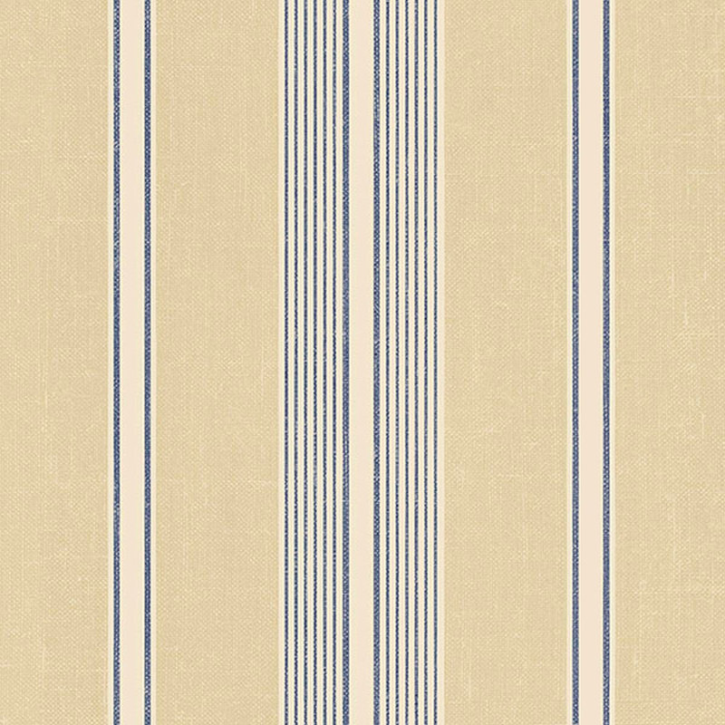 Rouleau de papier peint Horgan, Beige / bleu
