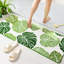 Tapis à feuilles Monstera, tapis de salle de bain long pour tapis de salle de bain vert, tapis de cuisine pour la chambre à coucher, tapis lavables et anti-dérapants, moelleux et esthétique (50 po x 20 po)-757658284