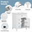 Meuble-lavabo autoportant de 24 po avec lavabo en céramique-117090531