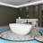 66.9'' x 29.5'' Freestanding Soaking Solid Surface Bathtub