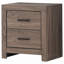 Table de chevet 2 tiroirs Brantford