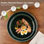 Reactive Glaze Earth Green Ceramic Dinnerware Set - 4 Person/12Pcs Stoneware Plates & Bowls, Scratch Resistant, Dishwasher & Microwave Safe-1834171764