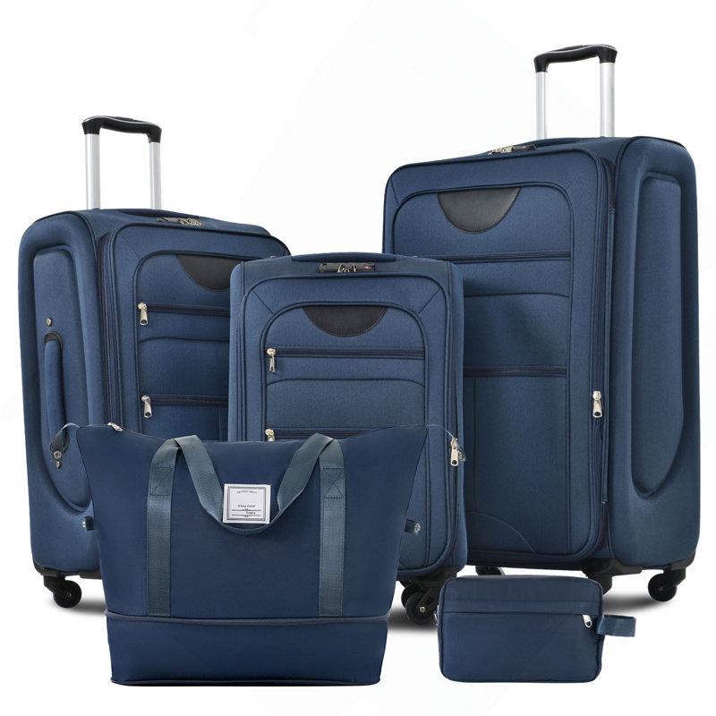 Ensemble de valise extensible Softside L bag 3 pièces avec sac de voyage