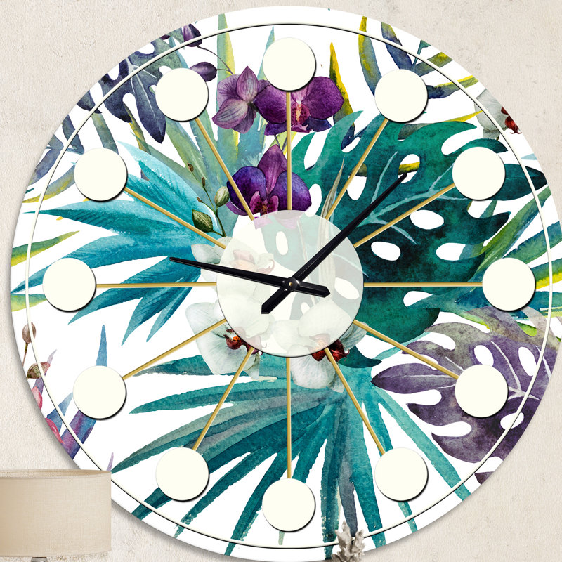 Horloge murale rétro Mid-Century, Moyenne