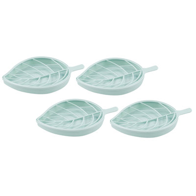 Porte-savon botanique avec drain Pink Leaf