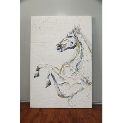 Frameless Oil Painting Majesty Hand-Painted Large Canvas Wall Art 31"X47"