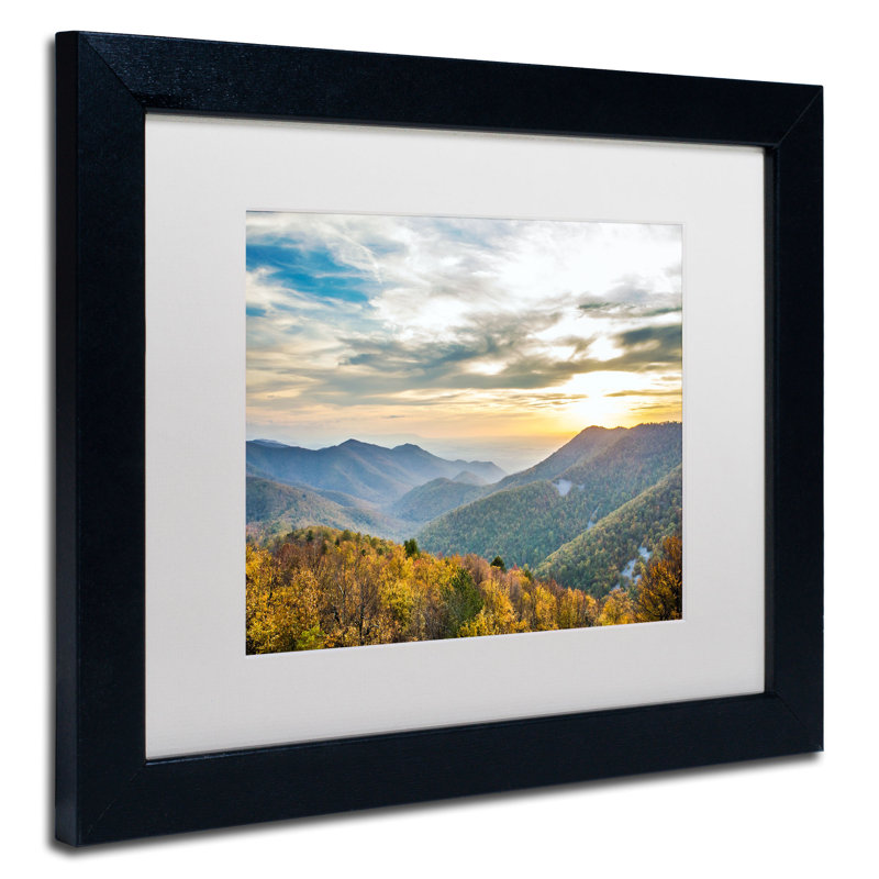 « shenandoah » par pierre leclerc,, reproduction de photo encadrée, H 11 po x l 14 po, Noir