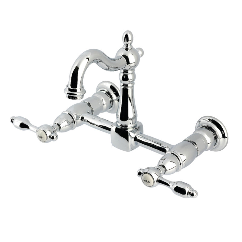 Robinet pont en laiton Tudor, Chrome poli