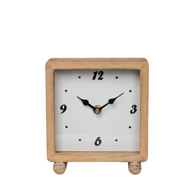 Horloge de table numérique en bois
