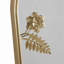 Miroir mural arqué en métal floral H 25,75 po