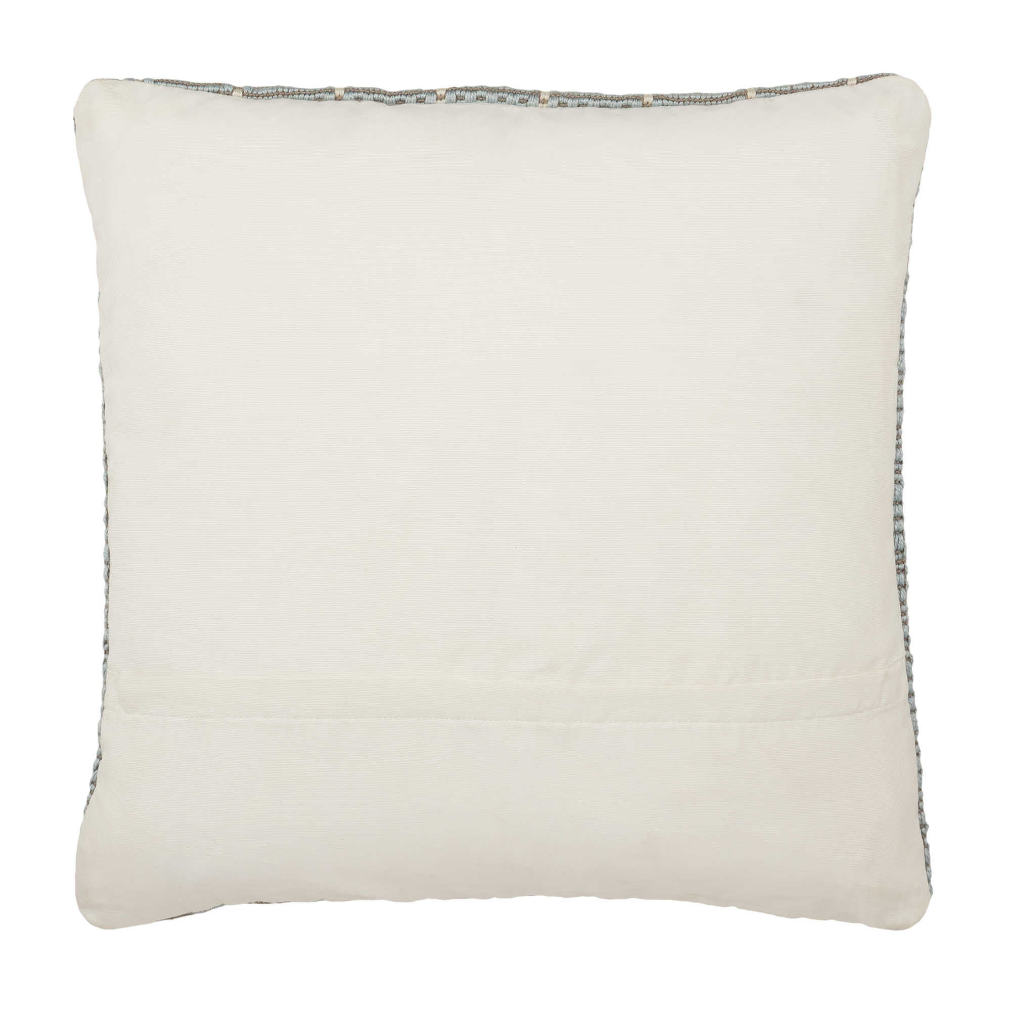 Levon Embroidered Indoor/Outdoor Throw Pillow, Polyfill, Light Blue/Gray