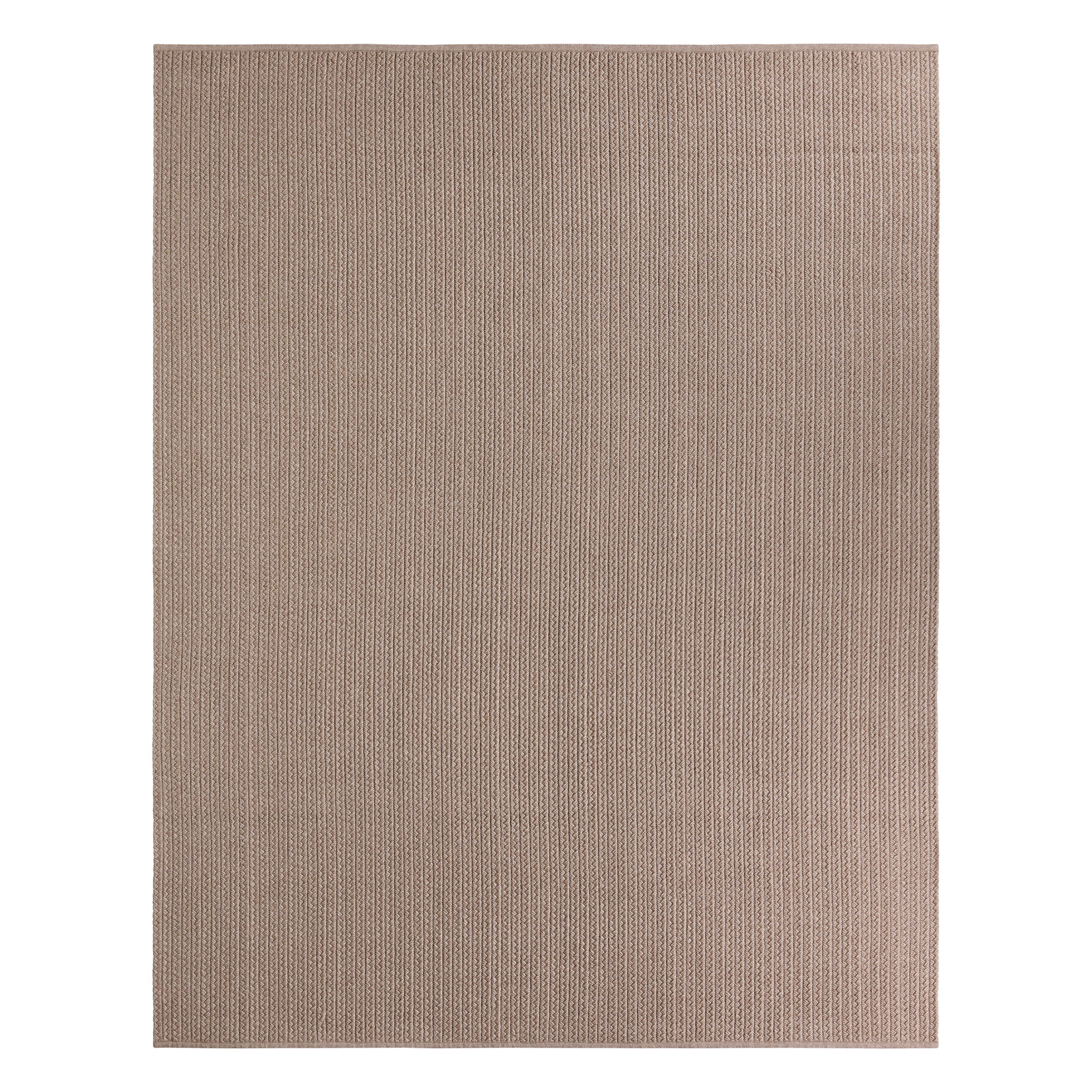 Cullen Light Tan Flatweave Outdoor Rug, Rectangle 6' x 9'