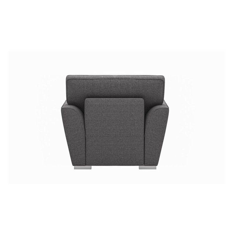 Upholstered Armchair, Dark Grey