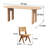 Solid Wood Top Double Pedestal Dining Set-125883518-125883522