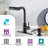 Modern Stainless Steel Single-Lever Kitchen Faucet With Pull-Down Nozzle With Soap Dispenser-113306669
